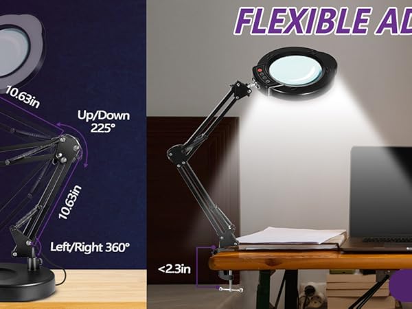 lighted magnifying glass