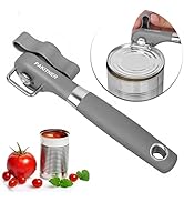 PAKITNER- Cut safe can opener, Manual can opener smooth edge - handheld Side cut can opener with ...