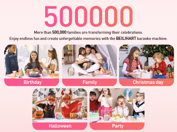 Karaoke machine for birthday parties, Christmas, Halloween and family gatherings