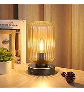 LigthRound Touch Table Lamp for Bedroom, Cordless Bedside Small Table Lamp, Dimmable Rechargeable...
