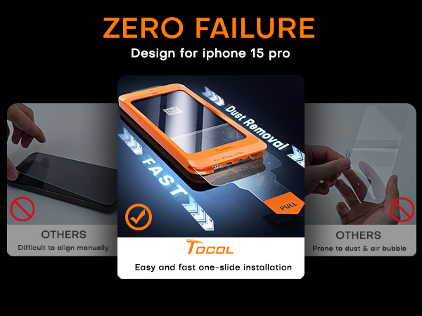 iPhone 15 pro screen protector