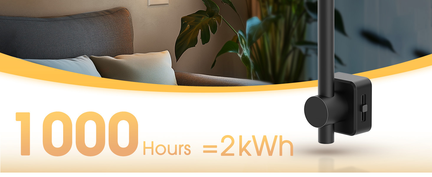 Black Vanity Night Light Plug into Wall