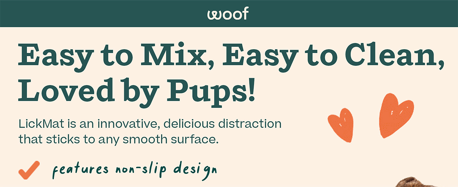 Easy to mix, easy to clean, loved by pups!