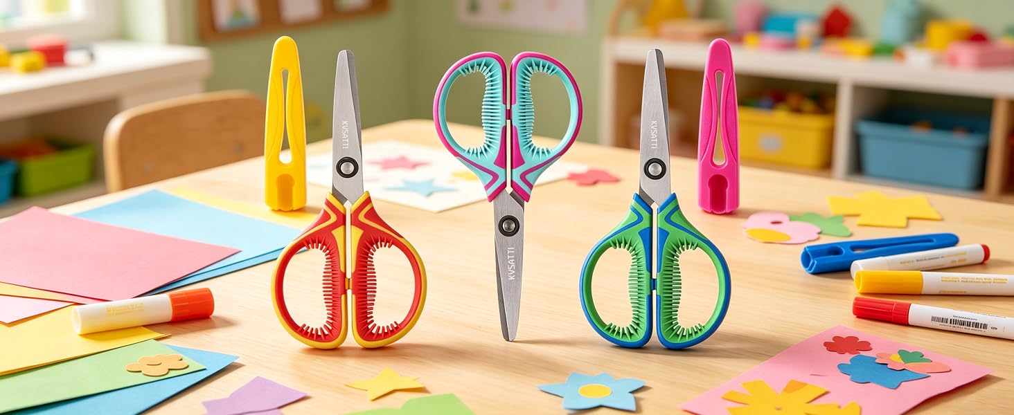 3 Pack Kids Scissors