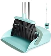 XXFLOWER Broom and Dustpan Set, Dustpans with Broom Combo for Home, Heavy Dust Broom and Dustpan ...