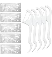 Gisdo Pack of 100 Dental Floss Picks Individually Wrapped, Flossers Single Wrapped for Adults and...