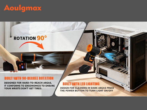 Dust Blower with LCD for Computer