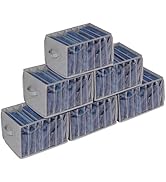Zilink Upgraded Wardrobe Clothes Organizer with Support Board Clear Jeans Organizer for Closet wi...