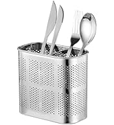 POPGRADE Kitchen Utensils Chopsticks Holder Rack Basket, Stainless Steel Drying Rack Holder Utens...