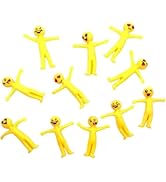 Stretchy Bendable Man, 11Pcs Stress Relief and Anti-Anxiety Squeeze for Sensory Motor Aids, Stret...