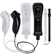 Motion Plus Wii Controllers 2Packs with Nunchucks, Wii Remote Controllers Compatible for wii and ...