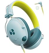 awatrue Kids Headphones for School, 74/85dB Safe Volume Limit, Stereo Sound, Wired On-Ear Headpho...