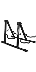 5 CORE Guitar Stand Electric Acoustic Bass Banjo Stand Strong Metal A-Frame Folding Guitar Holder wi...