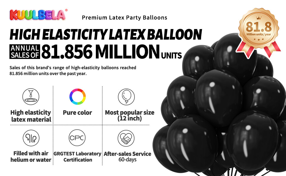 black latex balloons black balloons black party balloons