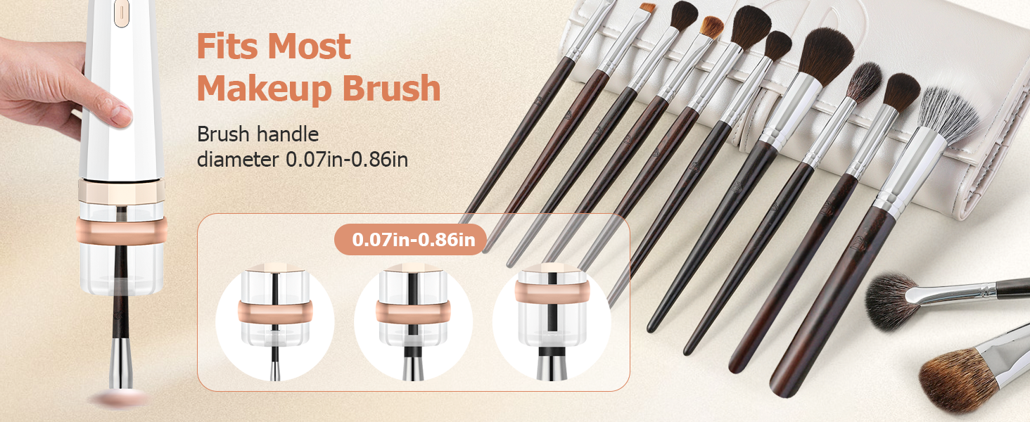 Electric makeup brush cleaner machine make up brush cleaner women foundation brush cleaner holder