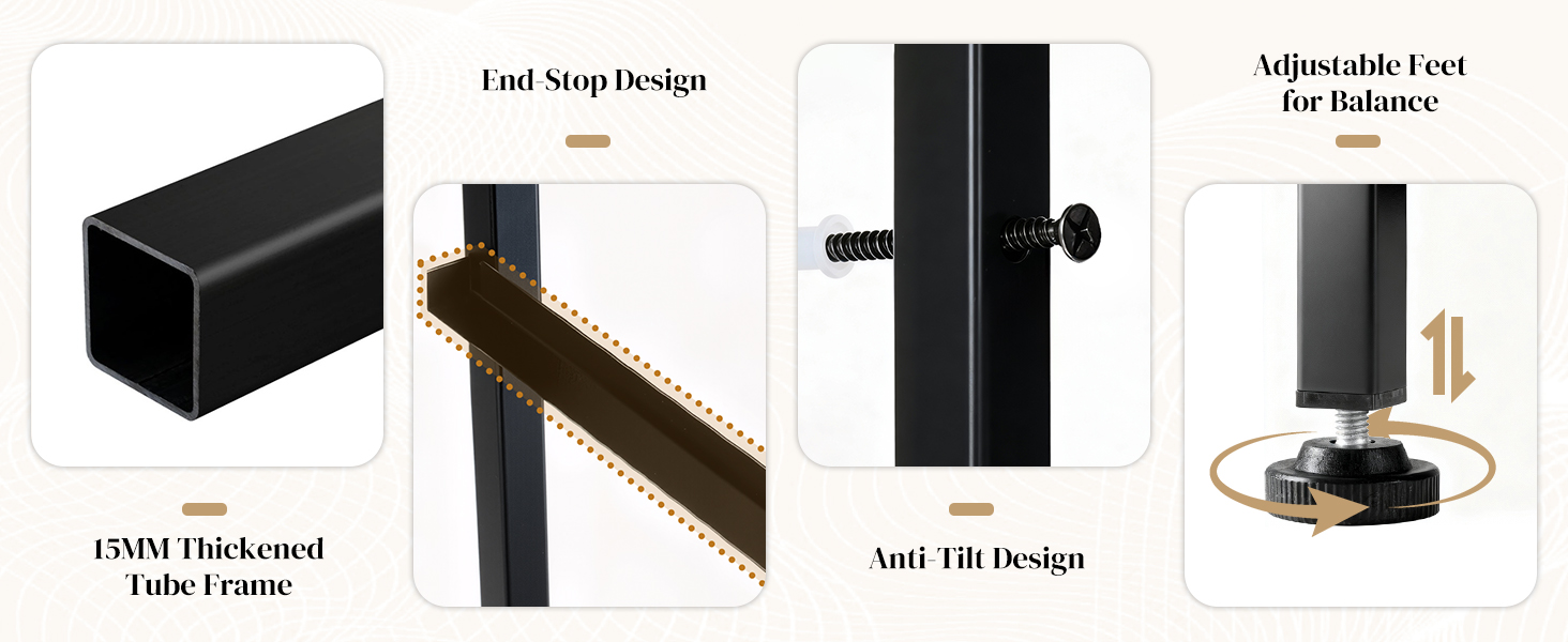 Details of 2 drawer nightstand