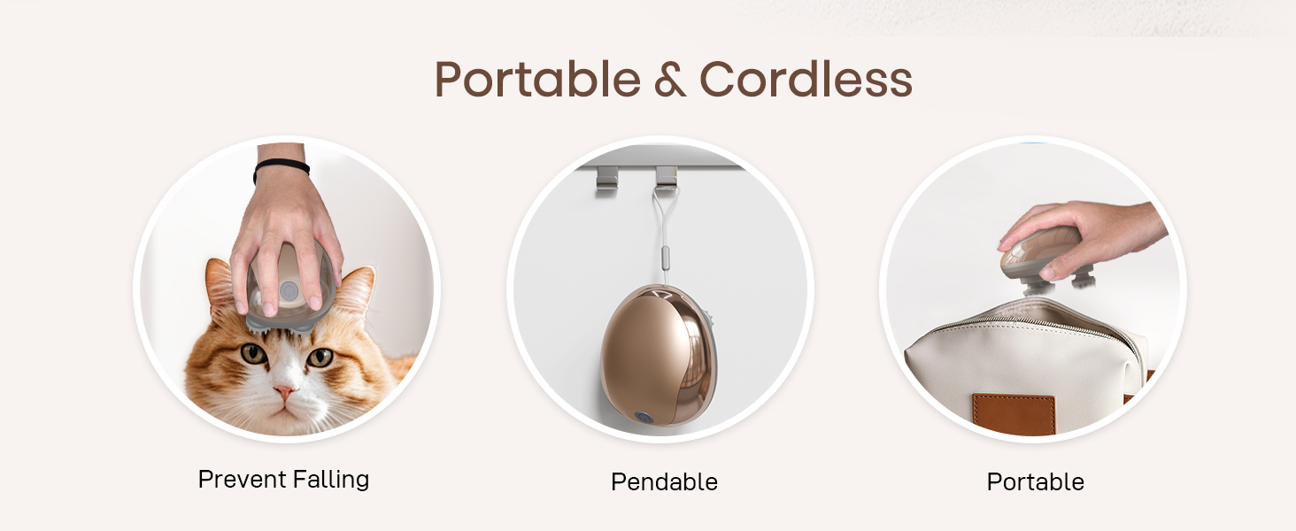 cotsoco Electric Pet Massager for Cats and Dogs Care, Handheld Head Scalp Massager Gifts for Pets