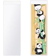 MITOB 50 Pcs Clear PVC Sleeves 2.36 x 7.1 inch Blank Plastic Bookmark Holder Package with Hang Ho...