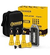 BUNKER INDUST Adjustable Auto-Stop Offroad Tire Air Deflator Kit, 4 PCS Tire Air Down Valve(10-30...