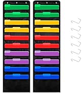 ABC life Hanging Wall File Organizer with 10-pocket for Office, Home, Classroom (2 Packs) | Over ...