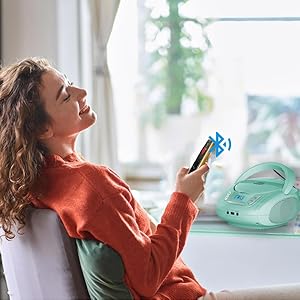 bluetooth boombox cd player