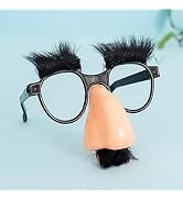Rosojodg Black Disguise Glasses With Funny Nose Add Fun To Your Celebrations Funny Glasses Spoof ...