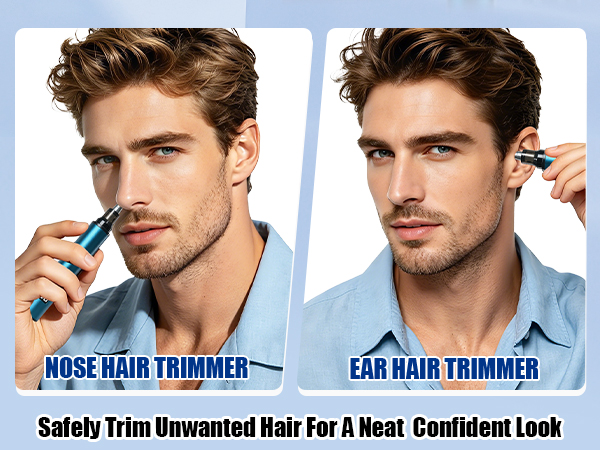 YunLuna mens nose hair trimmer, ear hair trimmer for men, safely trim for a neat confident look
