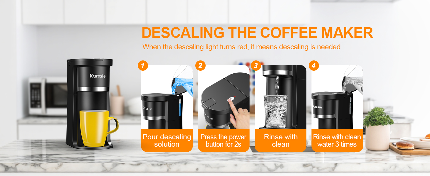DESCALING THE COFFEE MAKER