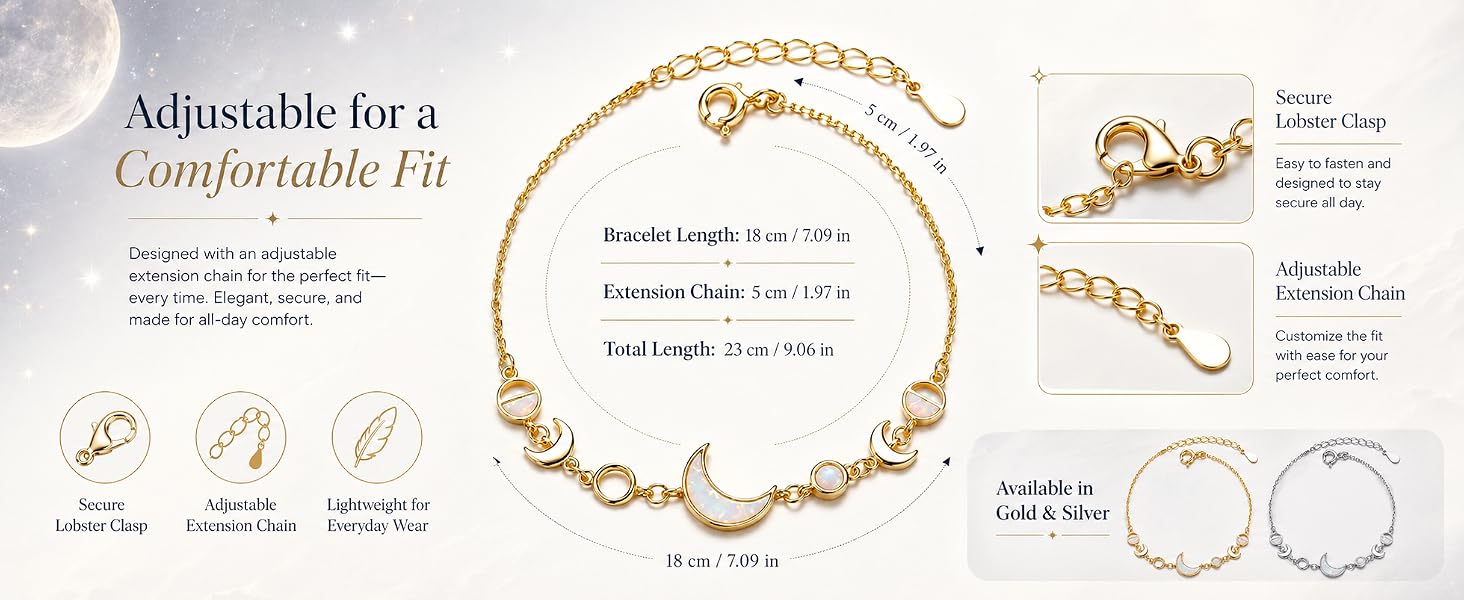 moon phase bracelet