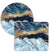 Mouse Pad, Square and Round Mouse Pads [2 Pack,10.3 x 8.7 inch and Dia 8.7 inch], Cute Small Mous...