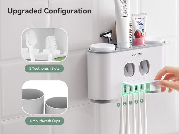5 toothbrush holder