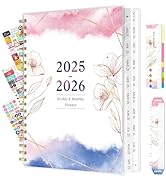 Ospelelf 18-Months Planner 2025 2026 Monthly Weekly Planner Spiral Bound, PVC Cover Life Planners...