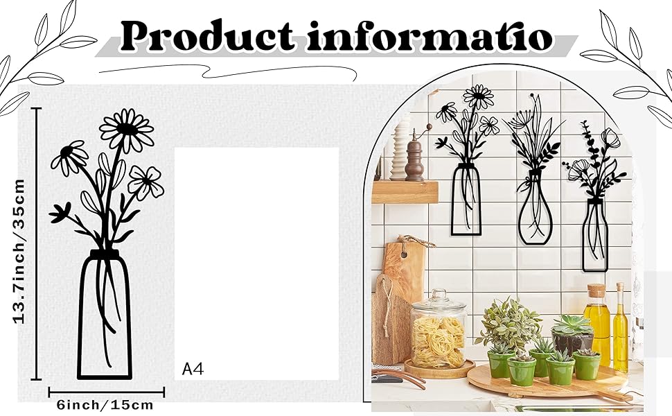 flower metal wall art