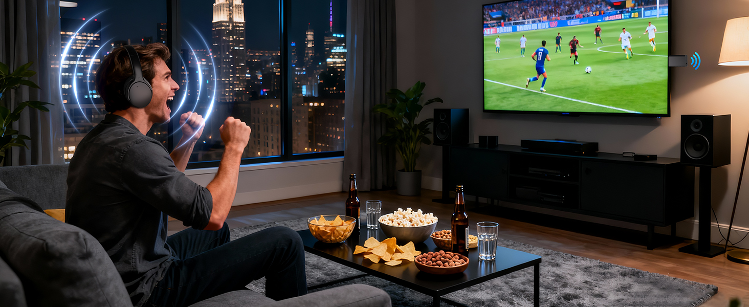 Skyaudio Wireless Holdsound Headphones for TV