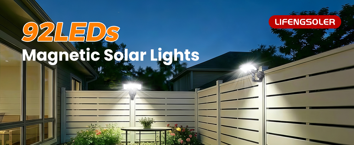 magnetic solar lights outdoor