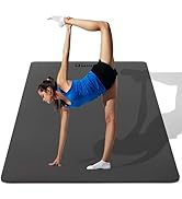 UMINEUX Large Yoga Mat for Men and Women 1/4 &amp; 2/5 Inch Extra Thick TPE Fitness Mat for Home Gym ...