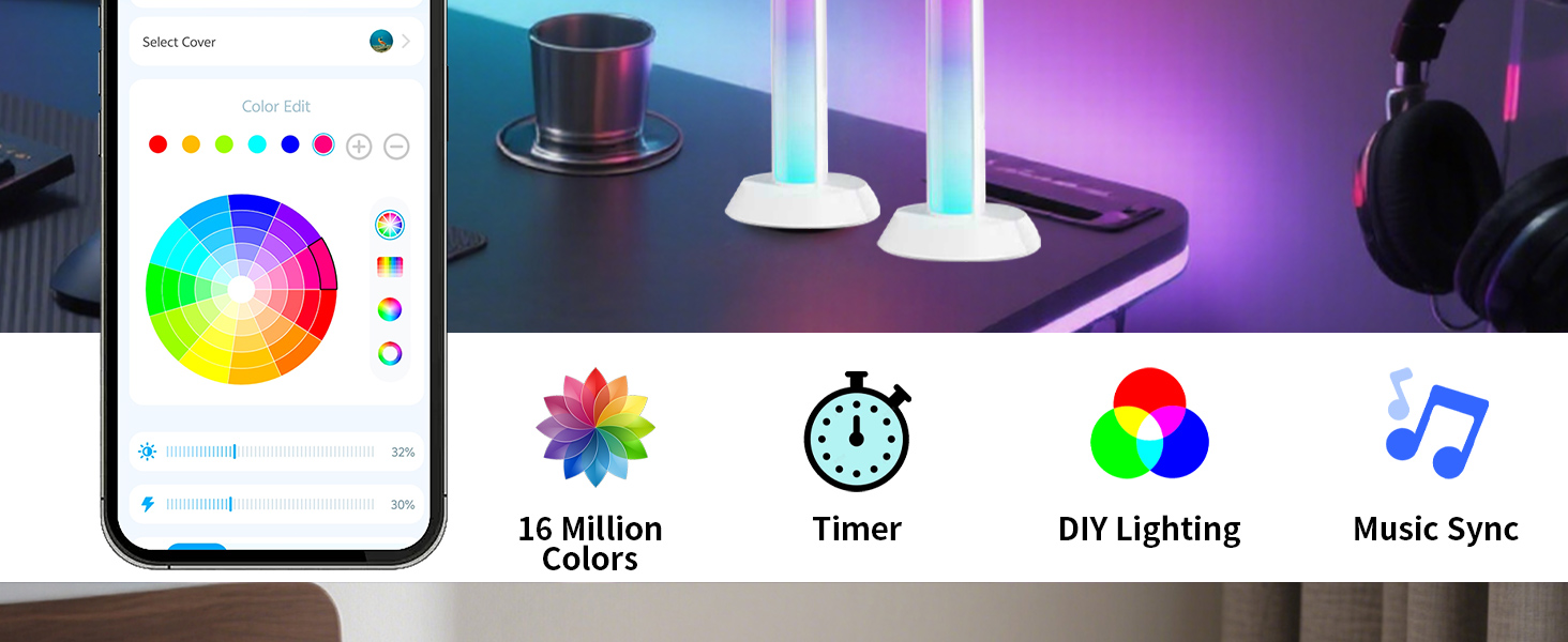Plenty of colors and modes, along with dimming options