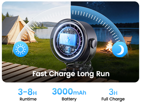 rechargeable clip fan