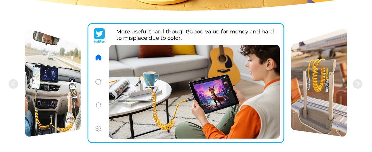 jixivor 4 in 1 usb c cable 60W compatiblle with Lightning cable multi cords