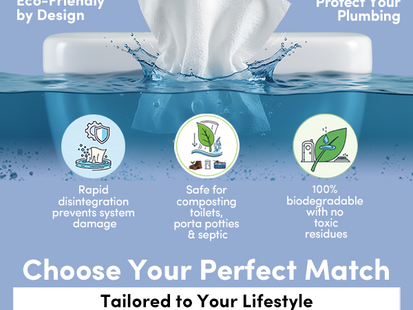 Septic Safe Tube Free Toilet Paper