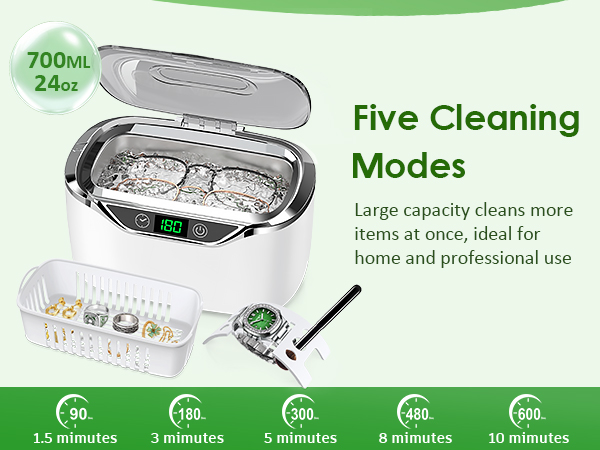 five cleaning modes