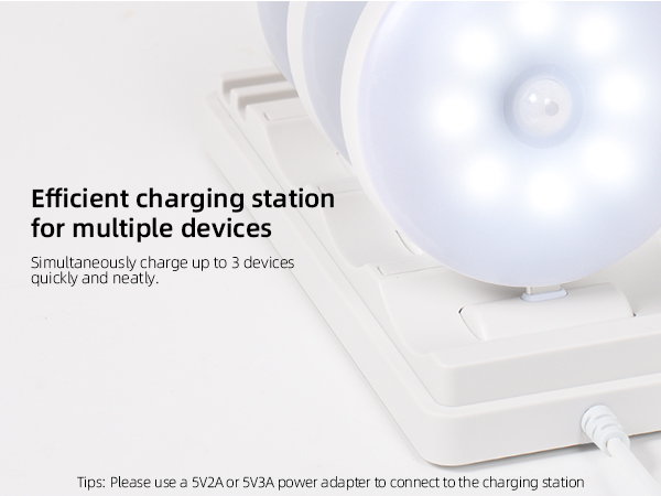 under cabinet light with charging station