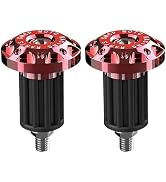Diamall 2 PCS Motorcycle Bar End Plug, Aluminum Alloy Handlebar Grip End Cap, Anti-Fall Modified ...