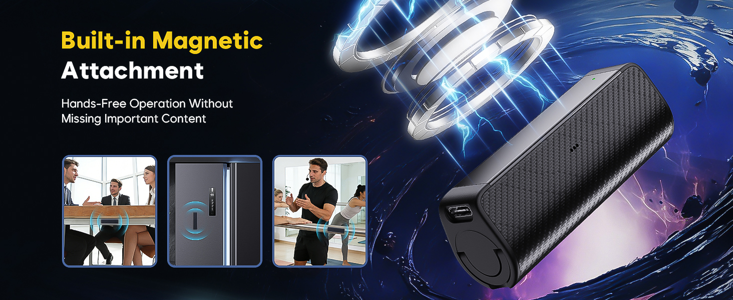 magnetic voice activated recorder