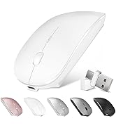 Bluetooth Wireless Mouse for MacBook Air Mac Pro Laptop Computer iPad Pad PC Optical Rechargeable...