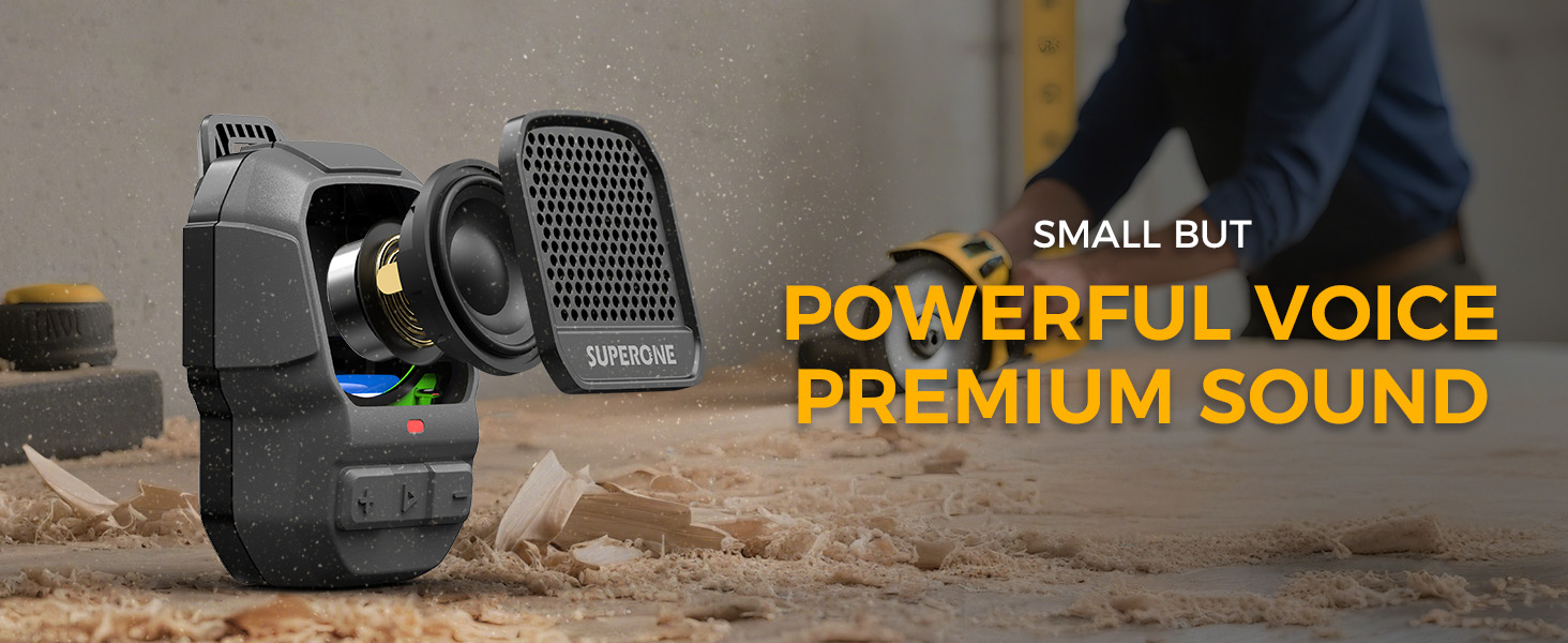 small bluetooth speaker with clip