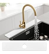 Stone Faucet Mat for Kitchen Sink, Absorbent Faucet Mat Quick Dry Stone Mat Kitchen Sink Protecto...