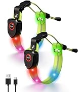 LED Armband for Running, High Visibility Reflective Running Lights for Runners, USB Rechargeable ...