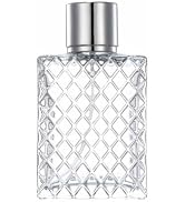 Dwuww 100ml 3.4Oz Clear Glass Spray Bottles Empty Square Perfume Fine Mist Atomizer Refillable Es...