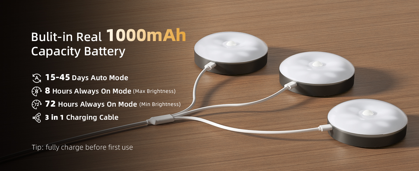 rechargeable under cabinet lighting